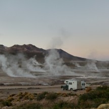 Parking places of the Geysers of Tatio
